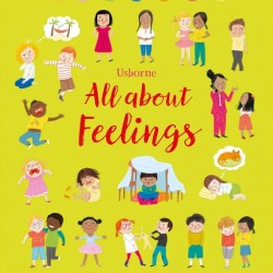 Carte despre emotii si sentimente, All about feelings, Usborne + semn de carte cadou