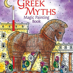 Carte magica de pictat doar cu apa, Greek Myths magic painting book, usborne