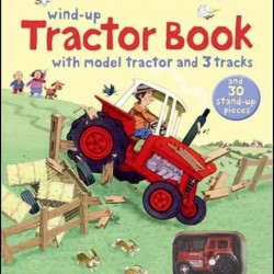 Farmyard Tales Wind-Up Tractor Book , carte cu tractor de jucărie, usborne
