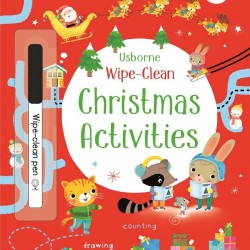 Wipe-clean Christmas activities, carte scrie si sterge la nesfarsit, usborne