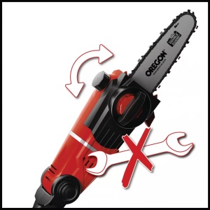 Ferastrau telescopic pentru crengi (emondor), pe acumulator 18V, 3.76m/s, Einhell GE-LC 18 Li T-Solo 3410810 - Img 6