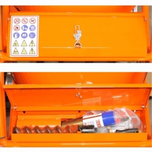 Masina de tencuit Bisonte PCS-K35 monofazica 230V debit material 5-20 l /min - Img 2