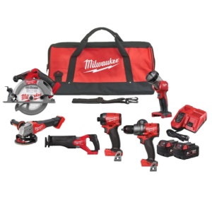 Set scule cu acumulatori Milwaukee, pentru insurubat si taiat M18 FPP6G3-502B (4933498658)