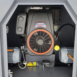 Tocator de vegetatie hibrid Red Mountain RM-32TRC, cu telecomanda, motor benzina Loncin 11.3 CP, latime lucru 787 mm, baterie 24V - Img 3