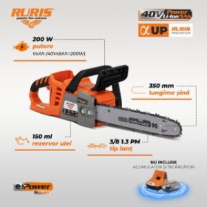 Electroferastrau pe acumulator RURIS RM 3545e 3545e2023 - Img 3
