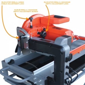 Mașină electrică de tăiat gresia, faianța, piatra, cărămida, materiale dure CRIANO PRO-CNO-TE250X 61cm, 1650W - Img 8