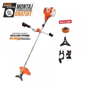 Motocoasa Premium RURIS RR400, 2.8 CP, Profesionala - Img 2
