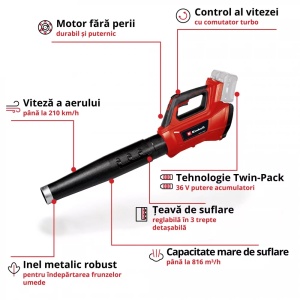 Suflanta fara fir Einhell PROFESSIONAL GP-LB 36/210 Li E-Solo 3433620 - Img 9