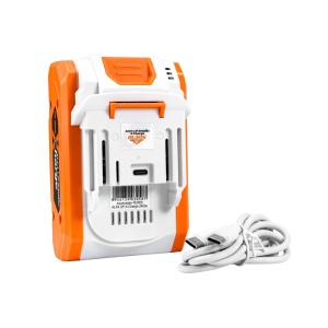 Acumulator RURIS Alfa UP 2400e X-Charge 20V, 4Ah incarcare USB-C (2400RUR2026A) - Img 2