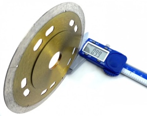 Disc pt. tăieri extra fine în porțelan dur subțire DiamantatExpert Ultra Premium 125x22.2 mm - DXDY.GOLDCUT.125 - Img 4