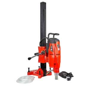 Masina de carotat HEAVY DRILL DK-300 ax filet exterior 1 1/4 si interior 1/2 Dmax-300mm gaurire umeda 100-310rpm 3500W cu stand ENERGO - Img 2