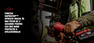 Polizor unghiular Milwaukee M18 FSAGV125XPDB-0X 125 MM cu turatie variabila, franare si comutator tip clapeta M18 FUEL™ - Img 2