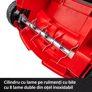Scarificator/aerator, pe acumulator Einhell GC-SC 18/28 Li-Solo, latime lucru 28 cm (3420604) - Img 6