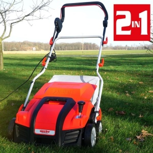 Scarificator si aerator electric HECHT1848 2 in 1, putere motor 1800 W, sac colectare 55 litri, latime de lucru 40 cm - Img 6