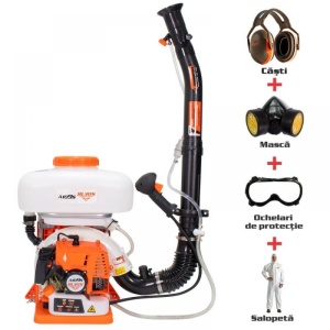Atomizor RURIS A109 S + kit echipament de lucru profesional {masca+ochelari+salopeta+casti} 3 CP