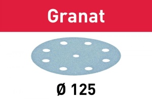 Foaie abraziva FESTOOL Granat STF D125/8 P40 GR/10 10BUC/SET 497145