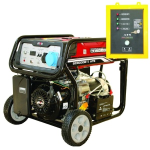 Generator de curent monofazic SENCI SC-8000-ATS, Putere max. 7.0 kw, 230V, AVR (SC1004877)