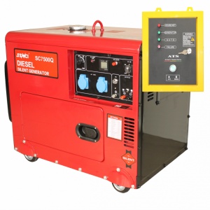 Generator de curent SENCI SC7500Q-ATS, Putere max. 6.0 kW, 230V, AVR, motor Diesel
