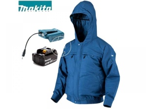 Jacheta cu ventilator DFJ300ZL si acumulator Makita BL1830 - Img 2