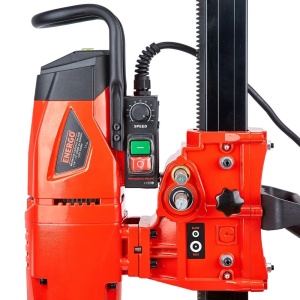 Masina de carotat HEAVY DRILL DK-300 ax filet exterior 1 1/4 si interior 1/2 Dmax-300mm gaurire umeda 100-310rpm 3500W cu stand ENERGO - Img 5
