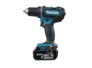 Masina de insurubat si gaurit cu percutie cu acumulatori Li-Ion 18V 3.0Ah Makita DHP482RFE