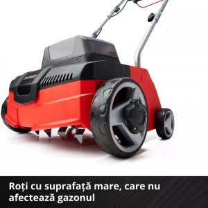 Scarificator/aerator, pe acumulator Einhell GC-SC 18/28 Li-Solo, latime lucru 28 cm (3420604) - Img 3