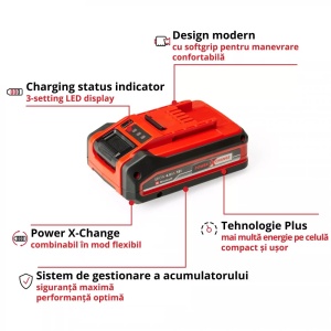 Acumulator 18 V 4 Ah Power X-Change Plus Einhell 4511553 - Img 8