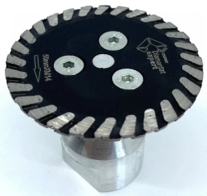 Disc pt. tăiere plăci dure și gresie portelanata DiamantatExpert Premium 50mm x M14 - DXDY.DP50 - Img 2