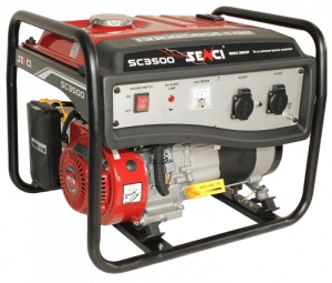 Generator de curent pe benzină SENCI SC3500 LITE – putere maximă 3.0 kW, 230V, monofazat