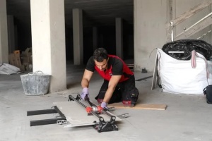 Mașină de tăiat gresie si faianță, lungime taiere 160cm, HIT-1600 Plus RS - RUBI-27903 cu sacosa pentru transport - Img 5