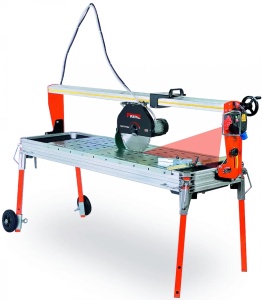 Mașină de tăiat plăci, materiale de construcții BATTIPAV SUPREME PRIME 150 cu laser și roți 150cm, 2.2kW - Battipav-91501