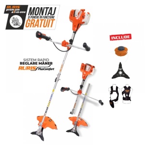 Motocoasa Premium RURIS RR362, 2.4 CP, Profesionala - Img 2