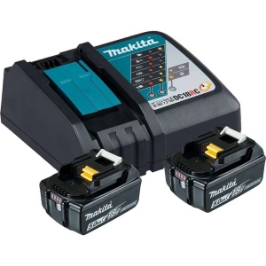 Set 2 acumulatori Makita BL1850B LXT, 18V, 5.0Ah si incarcator DC18RC 197570-9