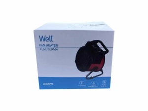 Aeroterma industriala Well 3000W cu 3 trepte de caldura si termostat - Img 5