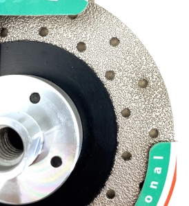 Disc lipit în vid pt. tăiere și șlefuire DiamantatExpert Super Premium 125xM14 mm - DXDY.DVB.125.M14 - Img 2