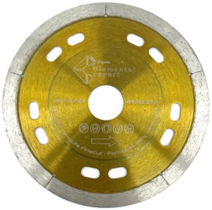 Disc pt. tăieri extra fine în porțelan dur subțire DiamantatExpert Ultra Premium 125x22.2 mm - DXDY.GOLDCUT.125