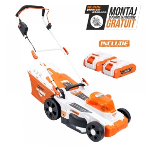 Masina de tuns gazon pe Acumulator RURIS RXI 3744e power alfa up {contine 2 acumulatori 2400e x-charge} - Img 11