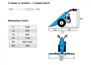 Motocositoare Bertolini AGT B55 cu motor Honda GX200, bara taiere 115 cm SP - Img 2