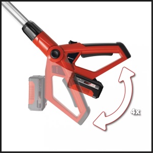 Ferastrau telescopic pentru crengi (emondor), pe acumulator 18V, 3.76m/s, Einhell GE-LC 18 Li T-Solo 3410810 - Img 8