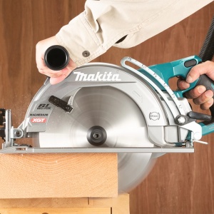 Fierastrau Circular de mana Makita XGT 40Vmax 260 mm fara acumulatori RS002GZ - Img 3