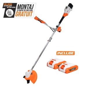 Motocoasa pe acumulator RURIS 3044e POWER ALFA UP (contine 2 acumulatori 2400e-charge) 30440RUR26B - Img 1