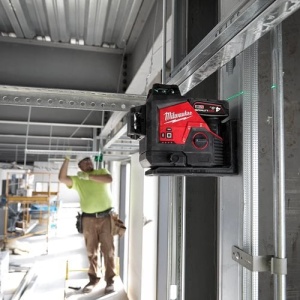 Nivelă laser MILWAUKEE M12 3PLKIT-401P M12™ verde 360° cu 3 planuri - Img 7