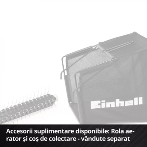 Scarificator/aerator, pe acumulator Einhell GC-SC 18/28 Li-Solo, latime lucru 28 cm (3420604) - Img 4
