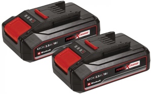 Set 2 acumulatori Einhell Power X-Change 18V 2,5Ah, compatibili cu toată gama PXC-Twinpack