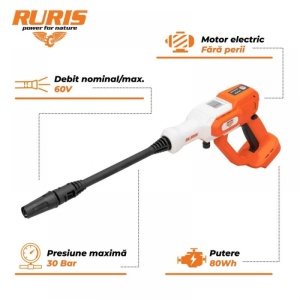 Aparat de spalat cu presiune pe acumulator RURIS 8024 E {contine acumulator 2400e x-charge} - Img 5