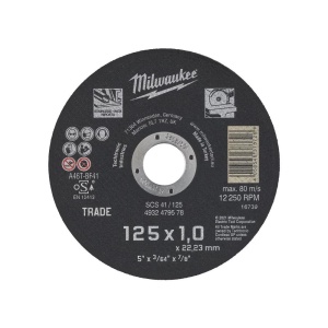 Disc debitare metal SCS 125x1mm, Milwaukee 4932479578