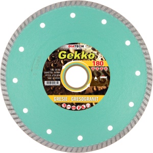 Disc diamantat pentru gresie GEKKO 180 mm