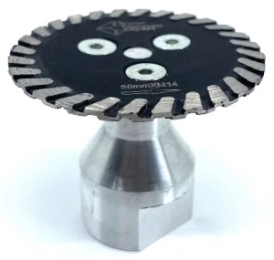 Disc pt. tăiere plăci dure și gresie portelanata DiamantatExpert Premium 50mm x M14 - DXDY.DP50