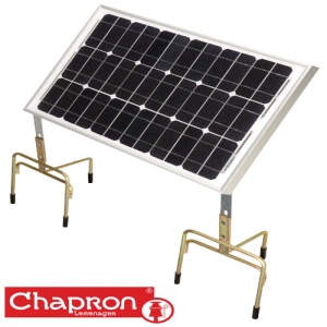 Panou solar 20W cu 2 trepiede si regulator Chapron