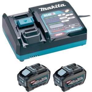 Set 2 X acumulatori BL4050F XGT si 1 X incarcator DC40RA XGT, 40 V, 5 Ah MAKITA (1911V6-0)